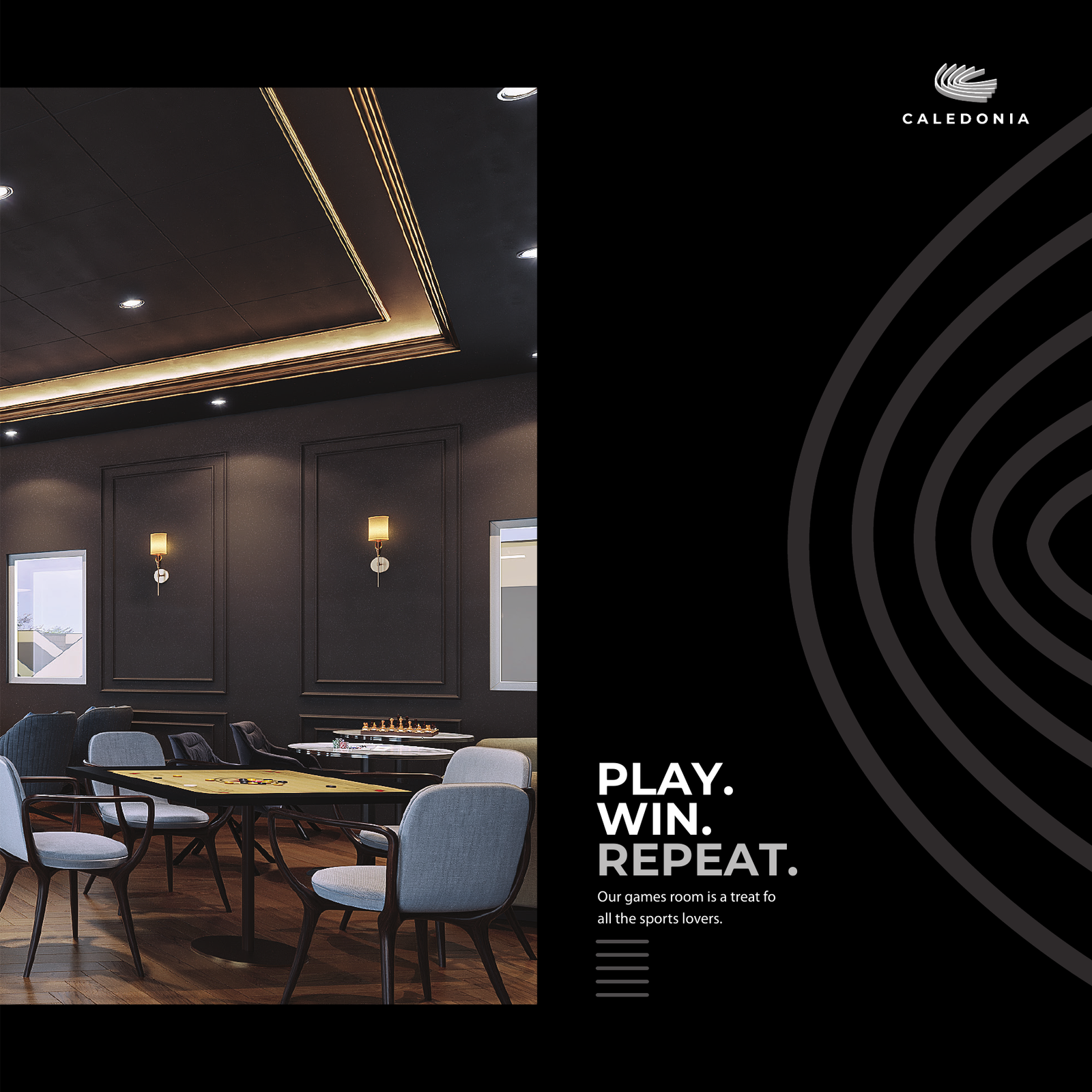 Play Win Repeat Games Room